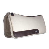 Tapis de Selle en Laine Compressée avec Mouton 31"x32" - Tan